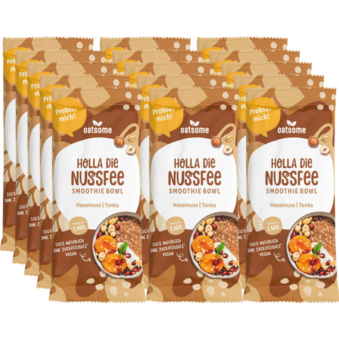 Oatsome Holla die Nussfee Smoothie Bowl, 15er Pack