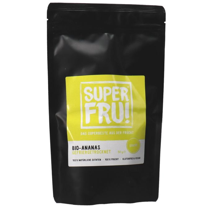 SUPERFRU! BIO Gefriergetrocknete Ananasstücke