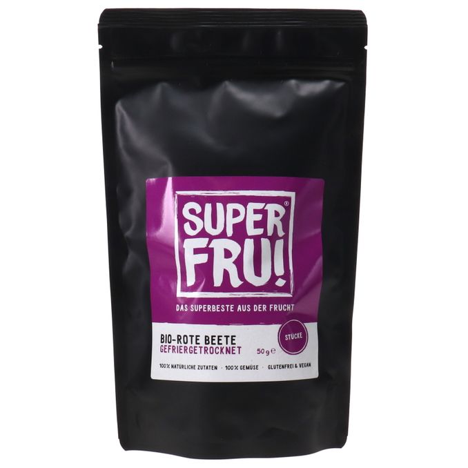 SUPERFRU! BIO Gefriergetrocknete Rote Beete Scheiben 