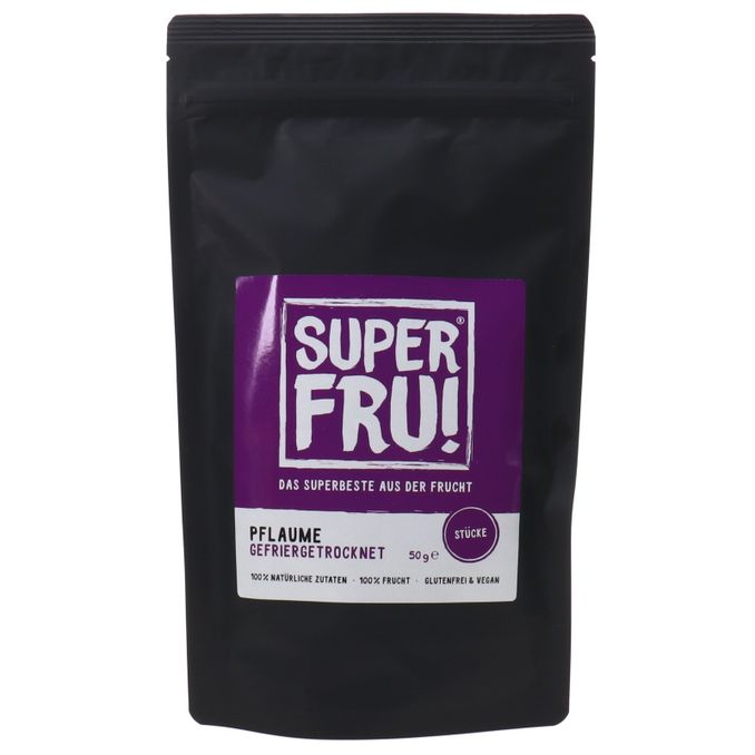 SUPERFRU! Gefriergetrocknete Pflaumenstücke