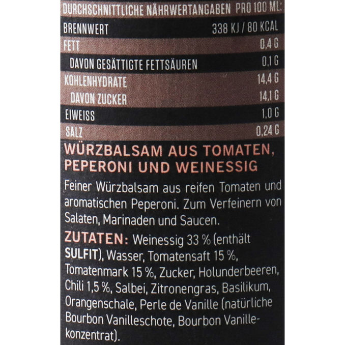 Lapp & Fao Würzbalsam Tomate, Peperoni & Weinessig