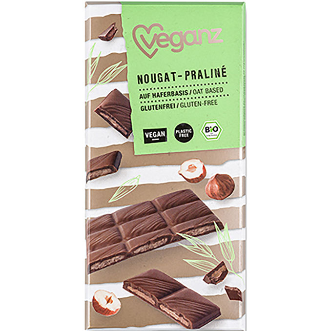 Veganz BIO Schokolade Nougat-Praliné