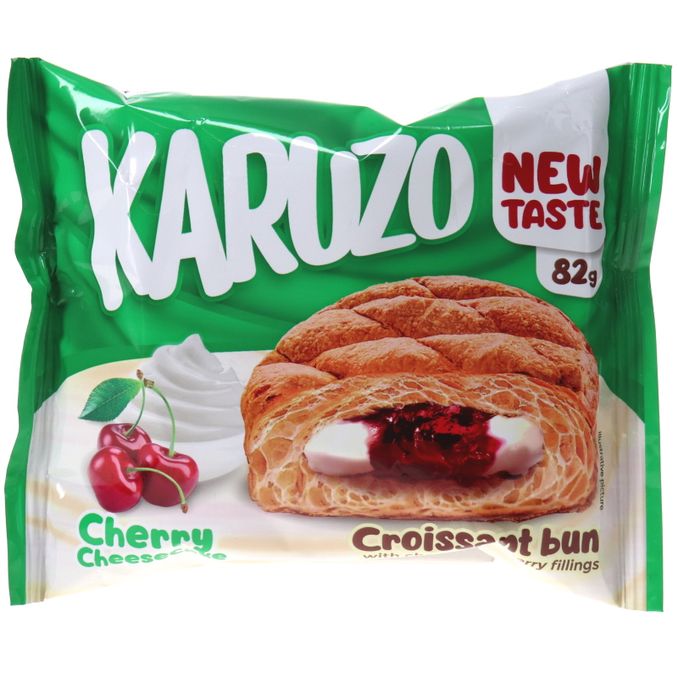 KARUZO Croissant Cherry Cheesecake