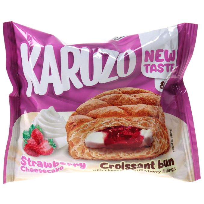 KARUZO 3 x Croissant Strawberry Cheesecake