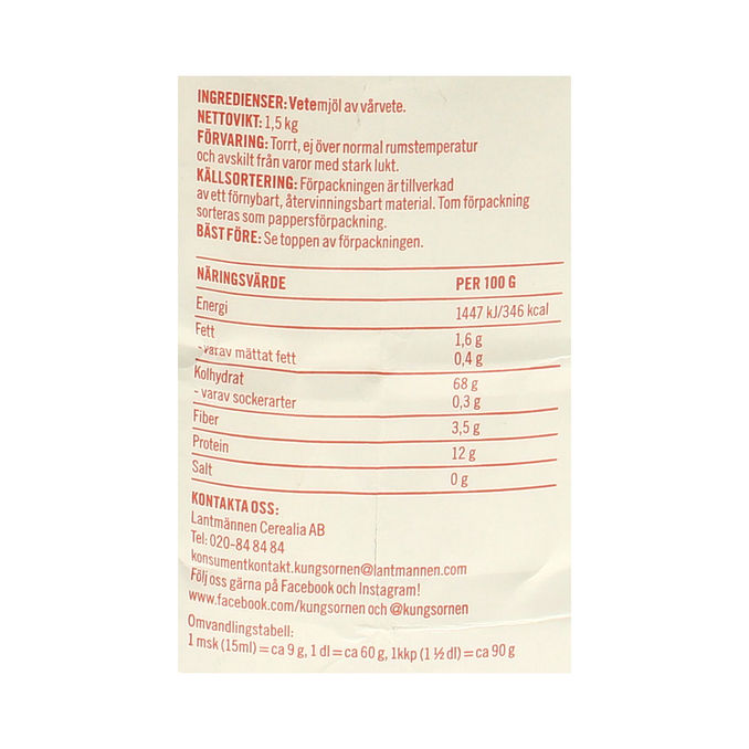 Kungsörnen Pizzamjöl