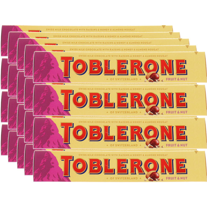 Toblerone Fruit & Nut, 20er Pack