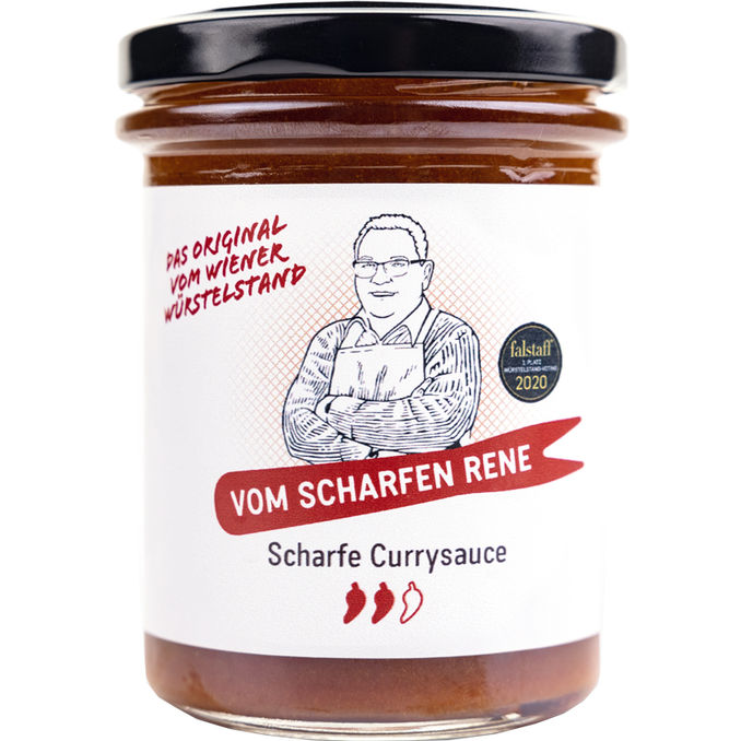 Vom scharfen Rene Currysauce, scharf