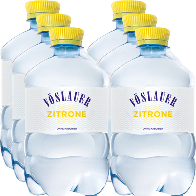 Vöslauer Zitronenwasser, 6er Pack (EINWEG) zzgl. Pfand