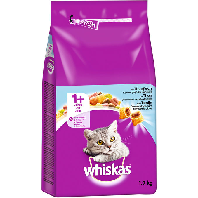 Whiskas Katzen Trockenfutter mit Thunfisch
