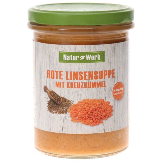 Natur Werk Rote Linsensuppe