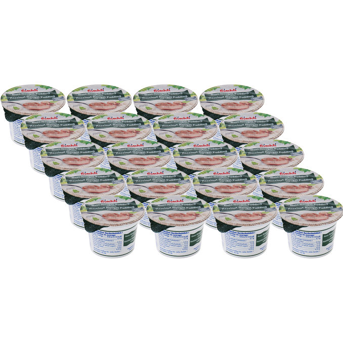 frischli Nuss-Nougat-Pudding mit Sahne, 20er Pack