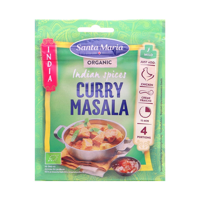 Santa Maria Mausteseos Curry Masala Luomu