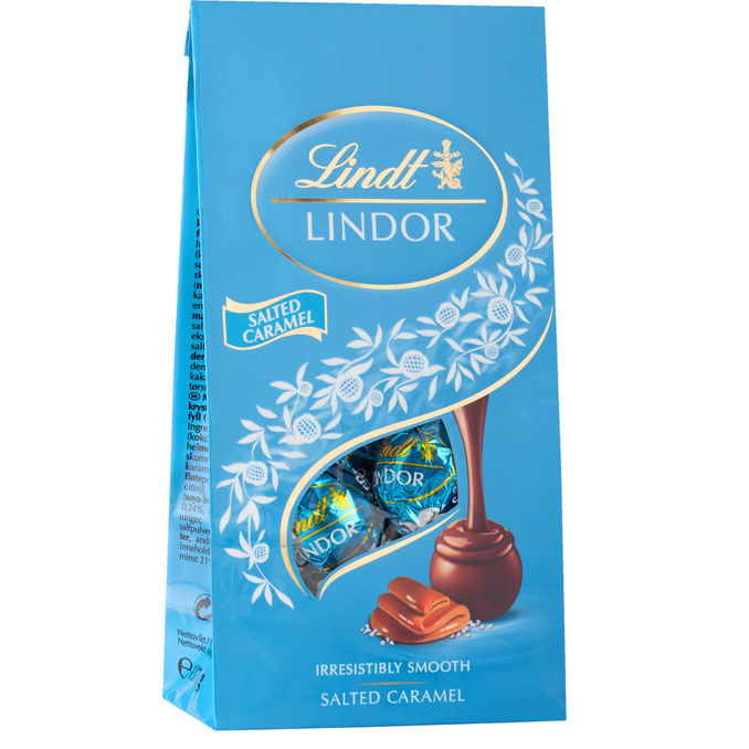 Lindt Maitosuklaakuulat Karamelli & Merisuola