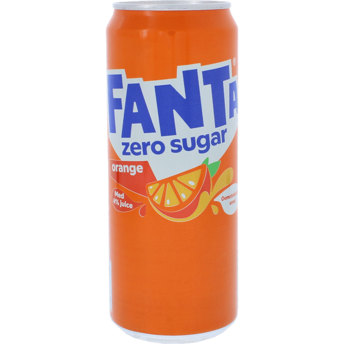 Produktfoto för 3 x Fanta Zero Orange