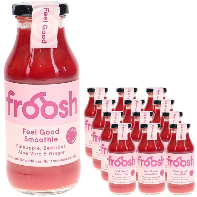 12-pak Froosh Smoothie Pineapple, Beetroot, Aloe Vera & Ginger, 12 x 250ml  fra Froosh | Motatos