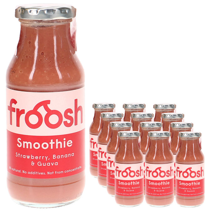 12-pak Froosh Smoothie Strawberry, Banana & Guava, 12 x 250ml fra Froosh |  Motatos