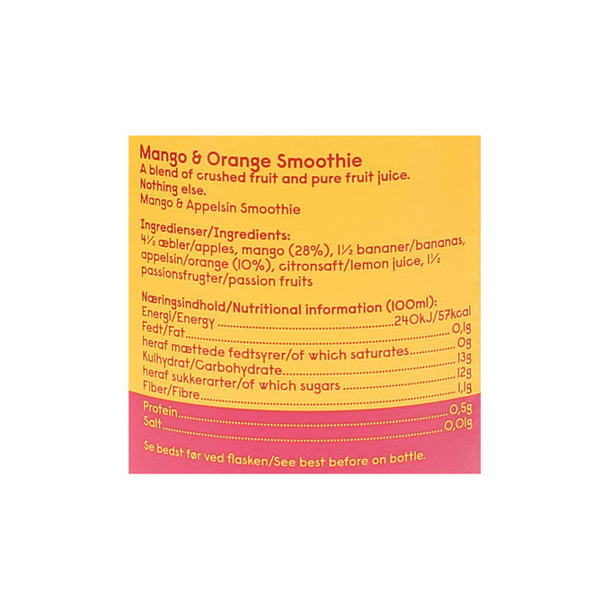 Froosh Smoothie Mango & Orange, 750ml fra Froosh | Motatos