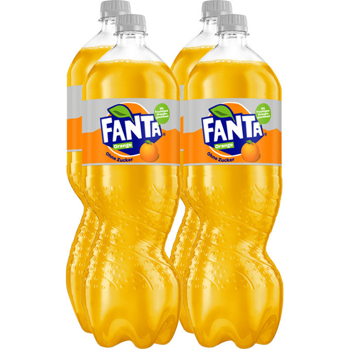 Fanta Orange Zero, 4er Pack (EINWEG) zzgl. Pfand