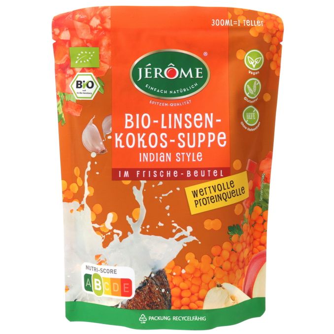 JÉRÔME BIO Linsen-Kokos-Suppe