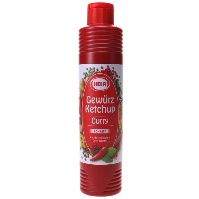 Gewürz Ketchup Curry scharf (groß), 800ml von Hela | Motatos