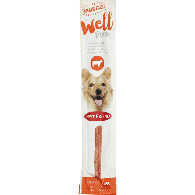 Läs mer om Well Done 5 x Biffstick För Hundar