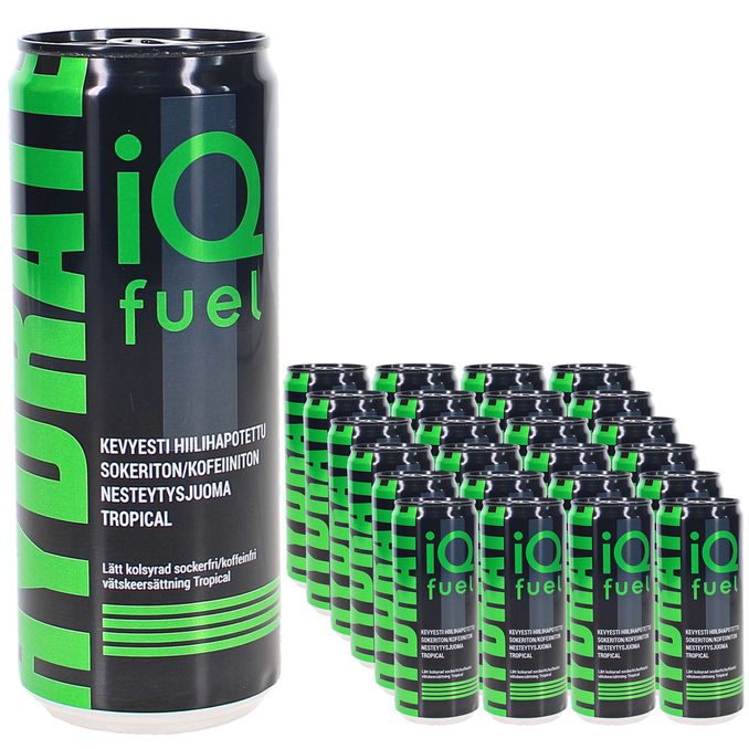 IQ Fuel Urheilujuoma Hydrate - Tropical 24-pack