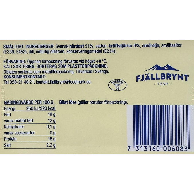 Fjällbrynt Mjukost Kräftor
