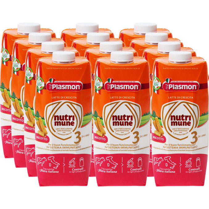 Plasmon Nutri-Mune flüssige Kekse, 12er Pack