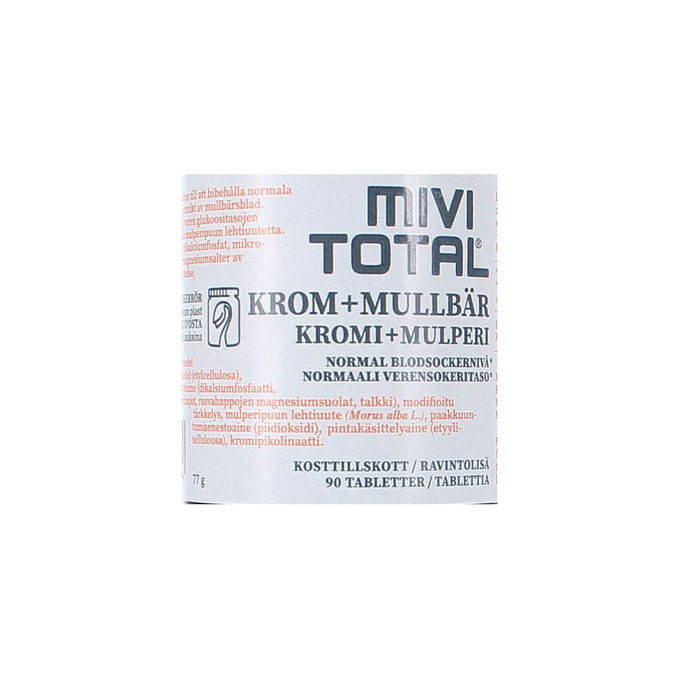 Mivitotal Kosttillskott Krom + Mullbär