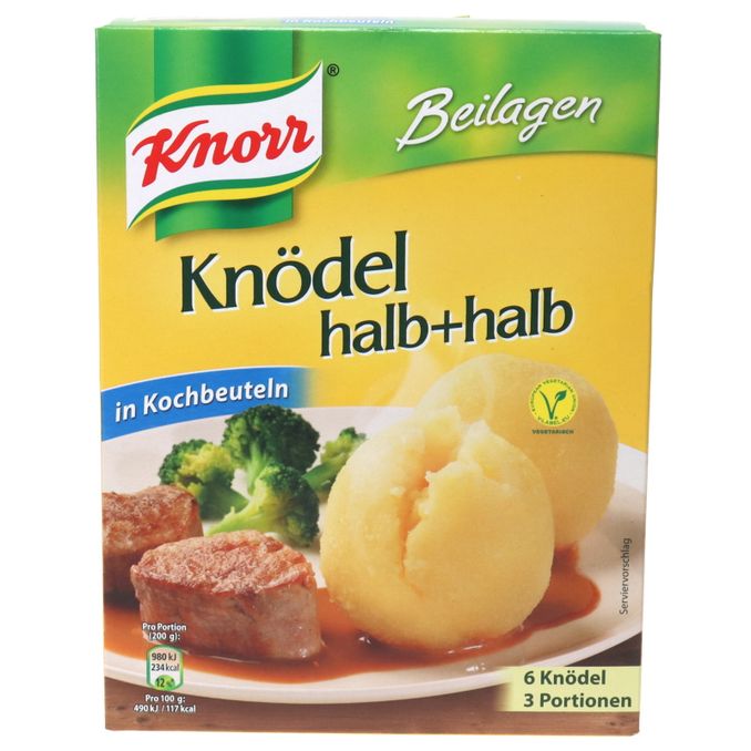 Knorr Kartoffelknödel im Kochbeutel