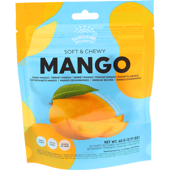 Läs mer om Sunshine Delights 3 x Torkad Mango Snacks