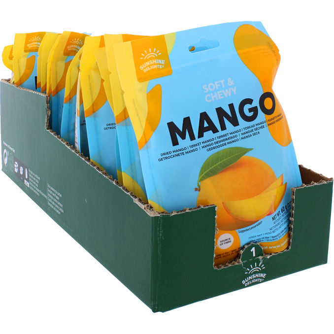 Sunshine Delights Kuivattu Mango 18-pack