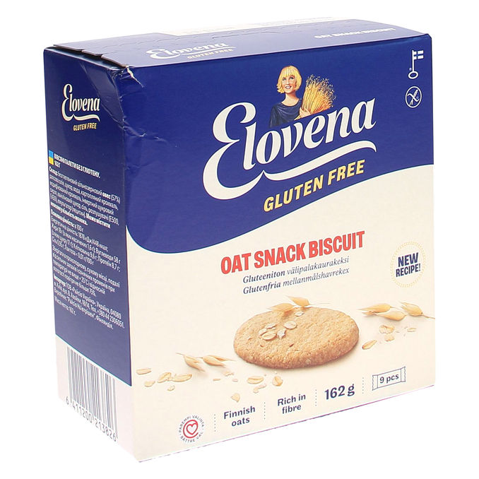 Elovena Gluteeniton Välipalakaurakeksi