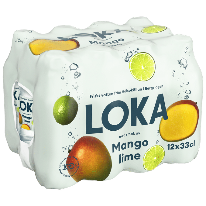 Loka Kolsyrat Vatten Mango Lime 12-pack