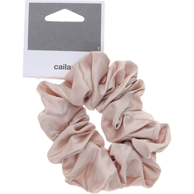 Cailap Hair Donut Scrunchie Beige / Red