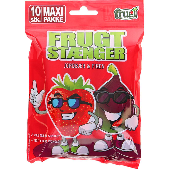 Frugi 2 x Fruktstänger Jordgubbe Fikon