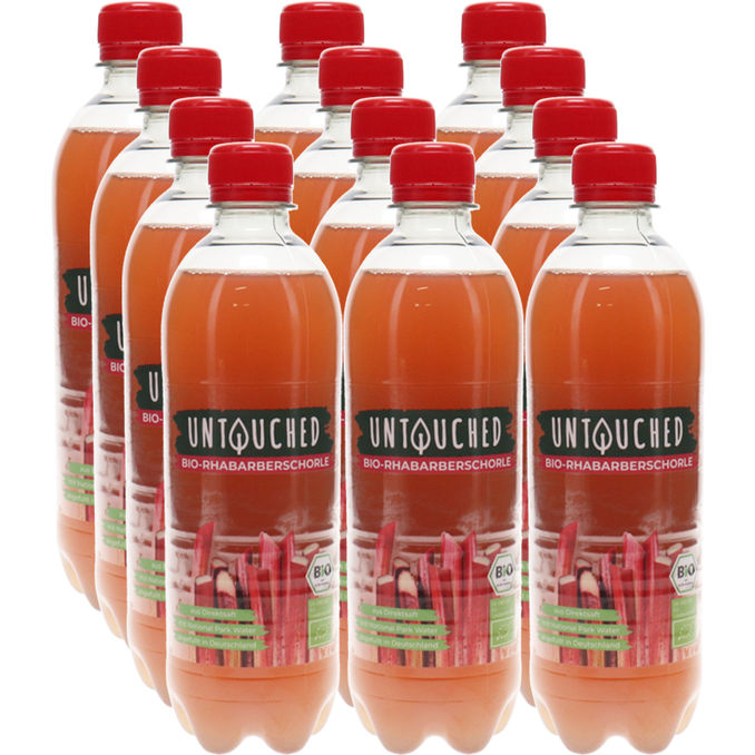 UNTOUCHED BIO Rhababerschorle, 12er Pack (EINWEG) zzgl. Pfand