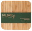 Pure Style Bambus-Aufbewahrungsbox mit Spiegel (dunkelgrau)