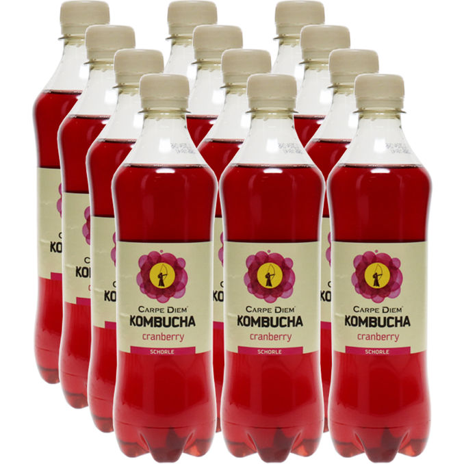 Carpe Diem Kombucha Cranberry, 12er Pack (EINWEG) zzgl. Pfand