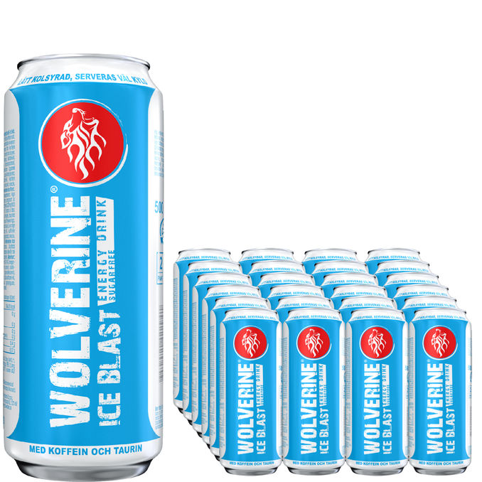 Wolverine Energidryck Ice Blast 24-pack