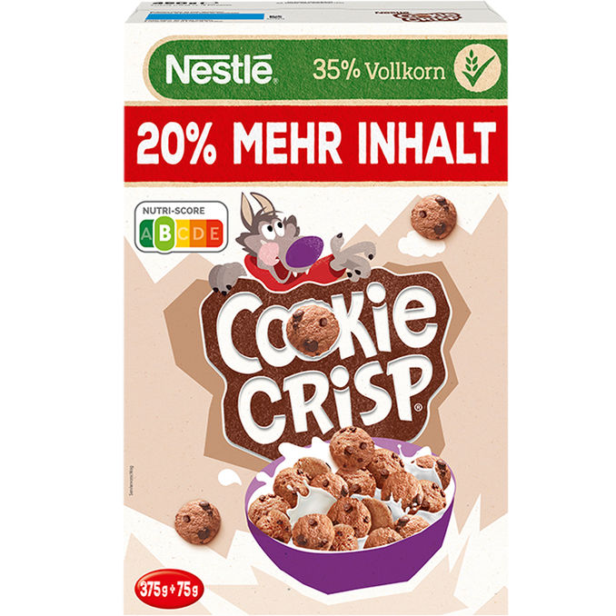 Nestlé Cookie Crisp +20%