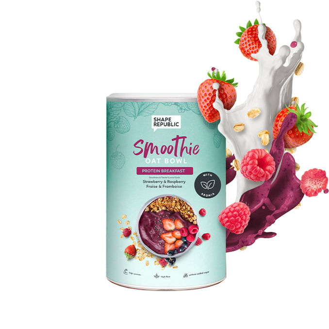 Shape Republic Smoothie Oat Bowl Erdbeere & Himbeere