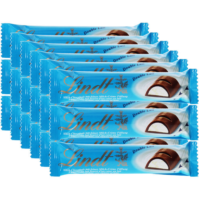 Lindt Schokoladenriegel mit Milchcreme, 18er Pack