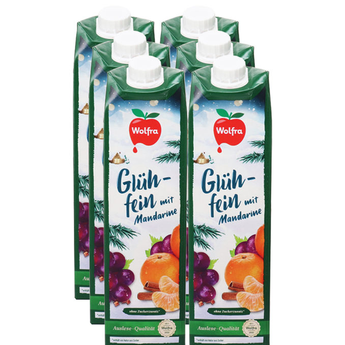 Wolfra Glühfein alkoholfrei, 6er Pack