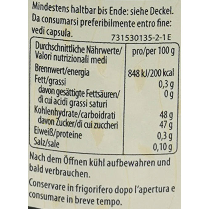 Zutaten & Nährwerte: Die Feine Konfitüre Heidelbeere