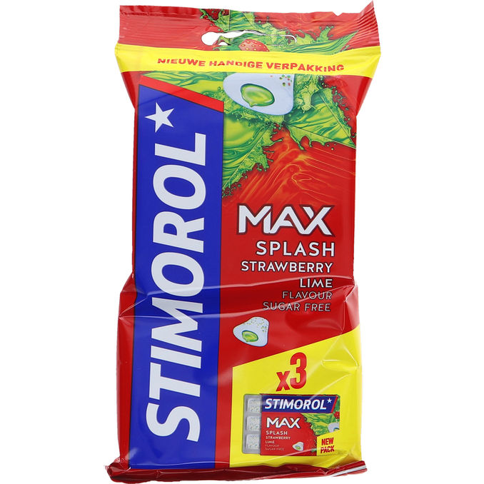Stimorol Sokeriton Purukumi Mansikka & Lime