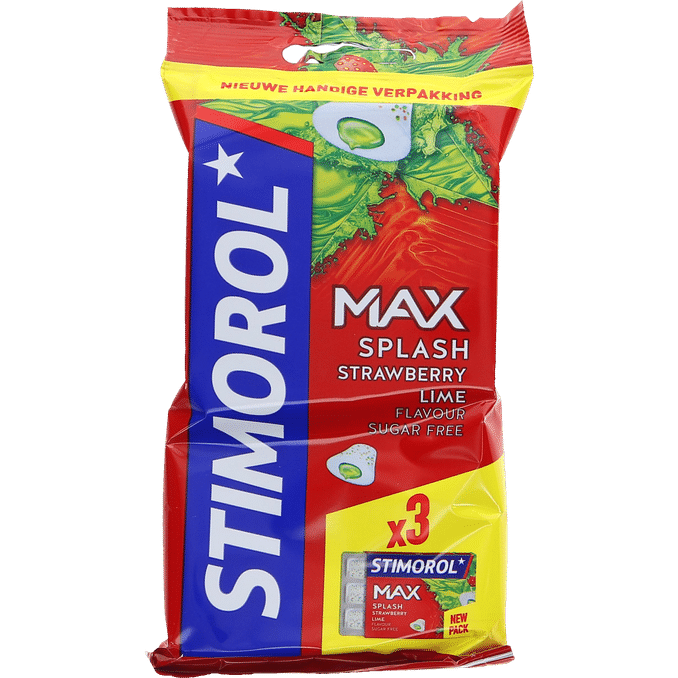 Stimorol Max Strawberry Lime Sukkerfri tyggegummi 59g