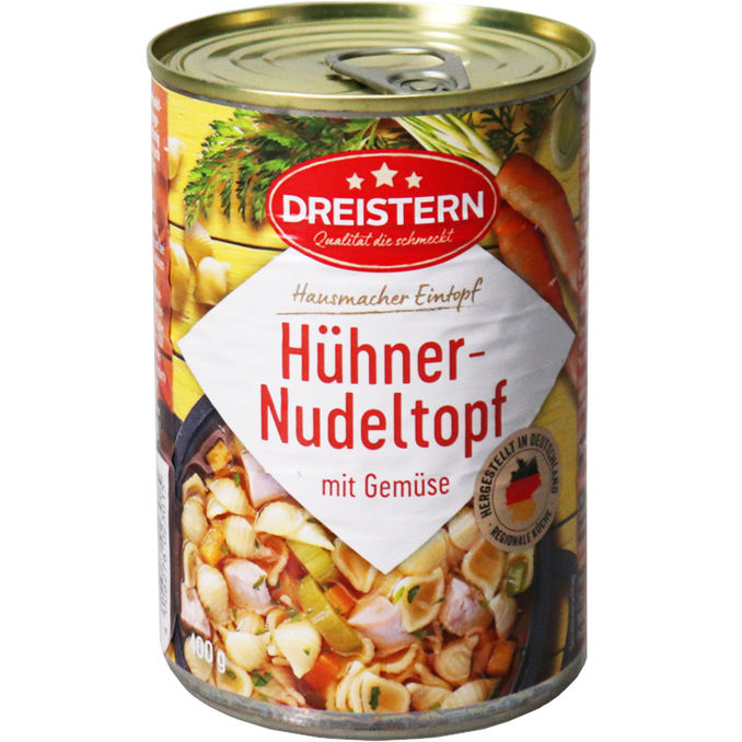 DREISTERN Hühner-Nudeltopf
