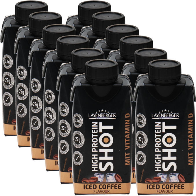 Layenberger Protein Shot Iced Coffee, 12er Pack