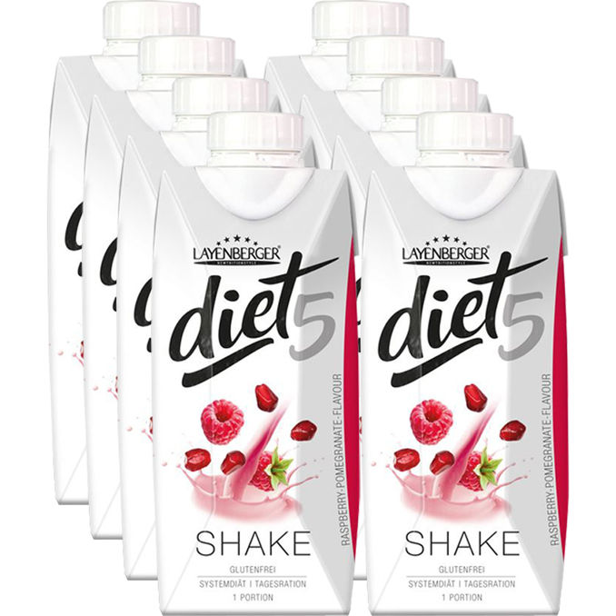 Layenberger Diät-Shake Himbeere & Granatapfel, 8er Pack